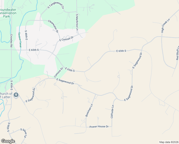 map of restaurants, bars, coffee shops, grocery stores, and more near 5204 East 65th South in Idaho Falls