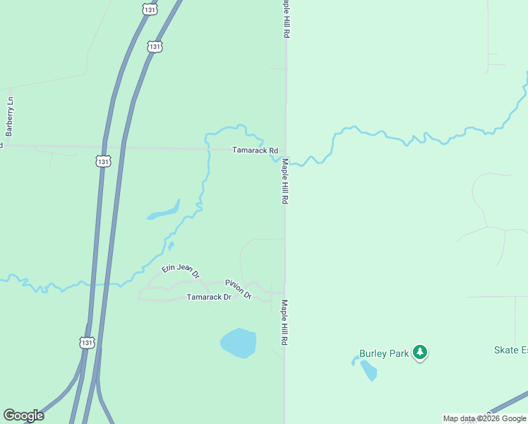 map of restaurants, bars, coffee shops, grocery stores, and more near 9807 Maple Hill Road in Howard City