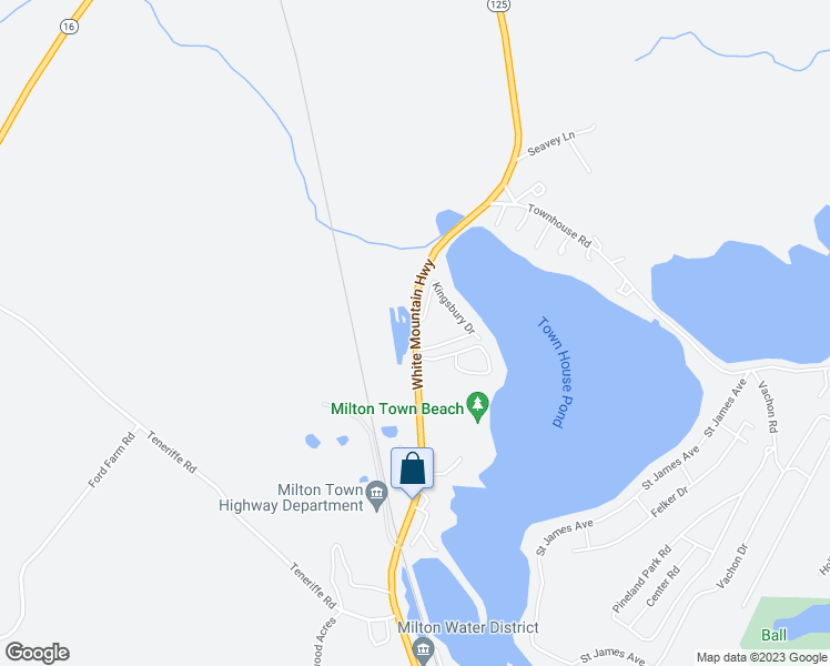 map of restaurants, bars, coffee shops, grocery stores, and more near 881 White Mountain Highway in Milton