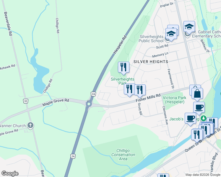 map of restaurants, bars, coffee shops, grocery stores, and more near 35 Dyer Court in Cambridge