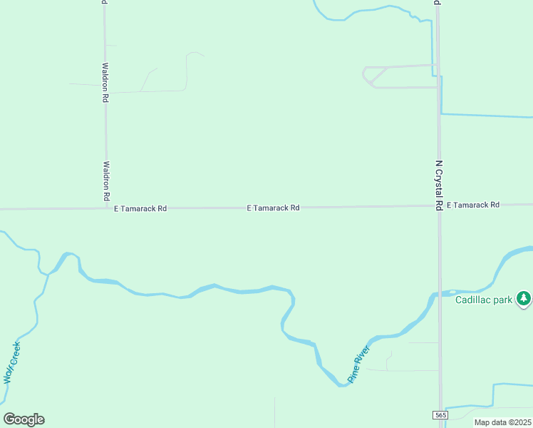 map of restaurants, bars, coffee shops, grocery stores, and more near 8450 East Tamarack Road in Vestaburg
