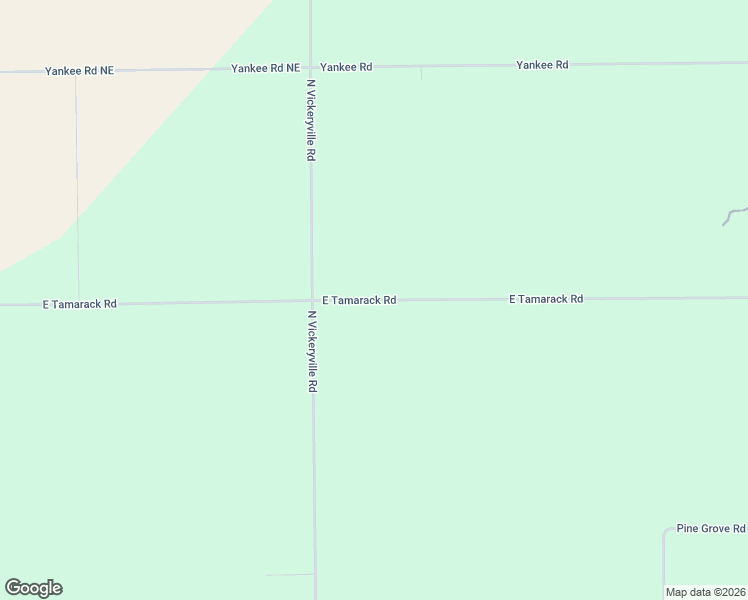 map of restaurants, bars, coffee shops, grocery stores, and more near 6125 East Tamarack Road in Vestaburg