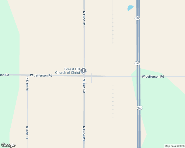 map of restaurants, bars, coffee shops, grocery stores, and more near 3946 West Jefferson Road in Alma