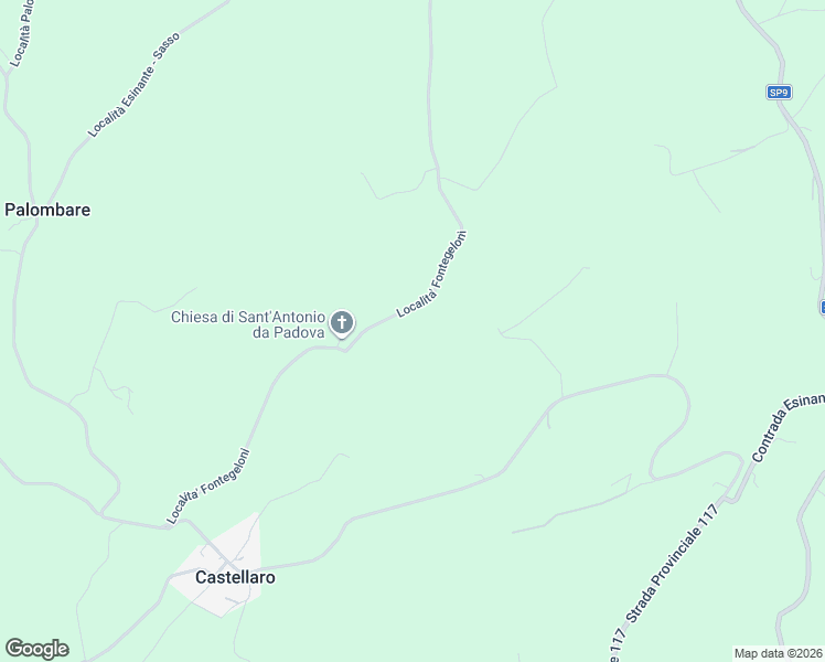 map of restaurants, bars, coffee shops, grocery stores, and more near 10 Localita' Fontegeloni in Provincia di Ancona