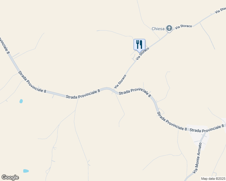 map of restaurants, bars, coffee shops, grocery stores, and more near 7B Via San Eusebio in Provincia di Ancona