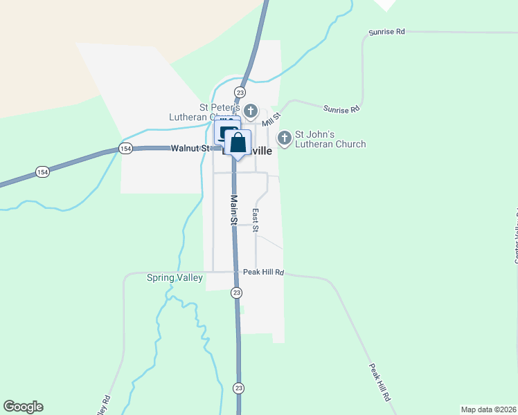 map of restaurants, bars, coffee shops, grocery stores, and more near 375 East Street in Loganville