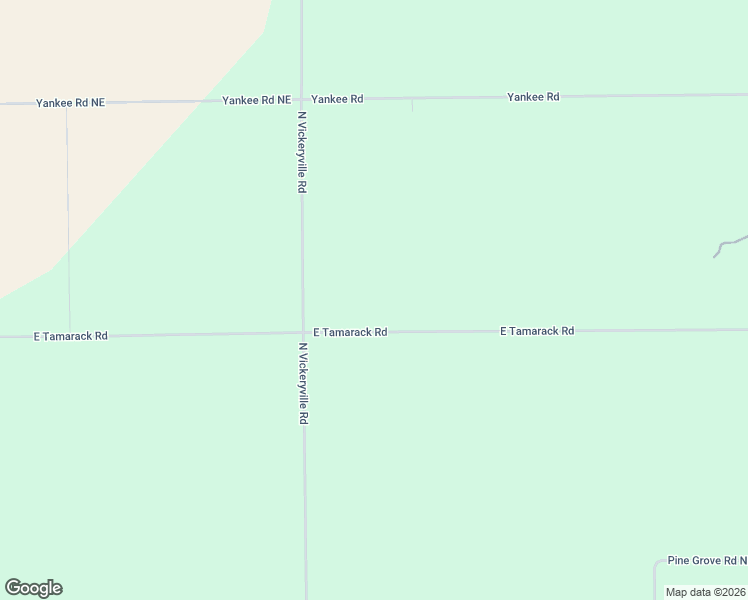 map of restaurants, bars, coffee shops, grocery stores, and more near 6125 East Tamarack Road in Vestaburg