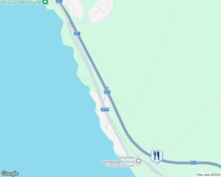 map of restaurants, bars, coffee shops, grocery stores, and more near 4 Via Variante Aurelia in Provincia di Livorno