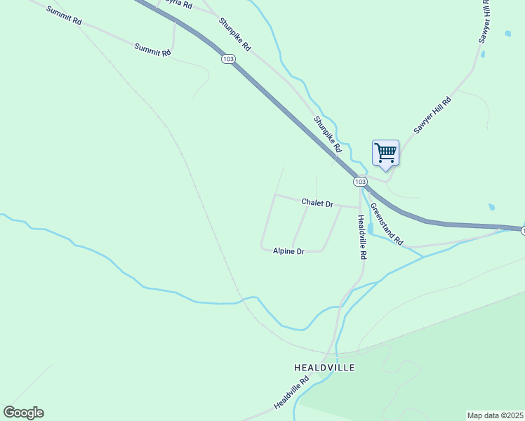 map of restaurants, bars, coffee shops, grocery stores, and more near 449 Alpine Drive in Mount Holly