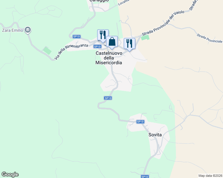map of restaurants, bars, coffee shops, grocery stores, and more near 81 Via Traversa Livornese in Gabbro