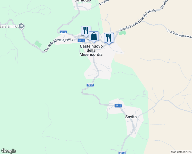 map of restaurants, bars, coffee shops, grocery stores, and more near 81 Via Traversa Livornese in Gabbro
