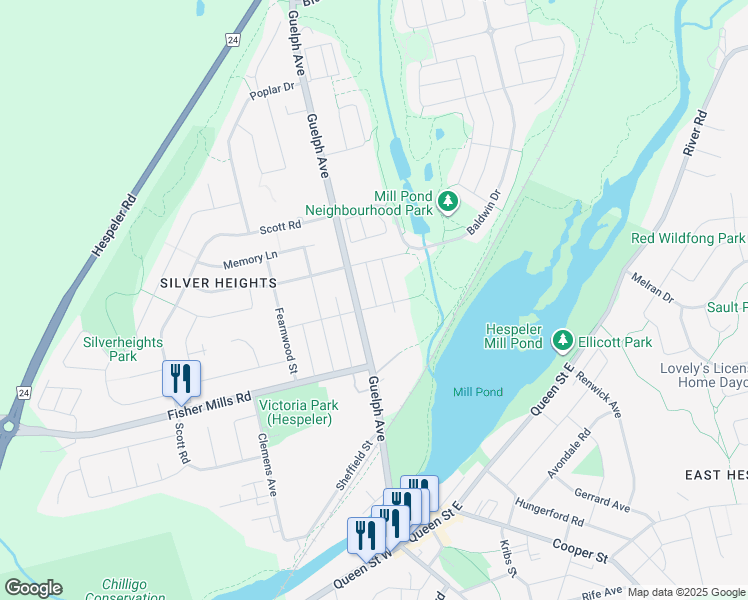 map of restaurants, bars, coffee shops, grocery stores, and more near in Cambridge