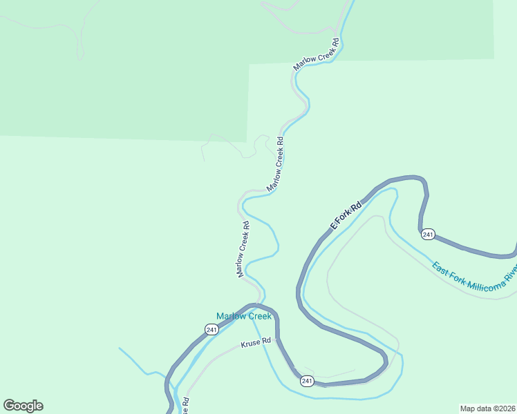 map of restaurants, bars, coffee shops, grocery stores, and more near 67085 Marlow Creek Road in Coos Bay