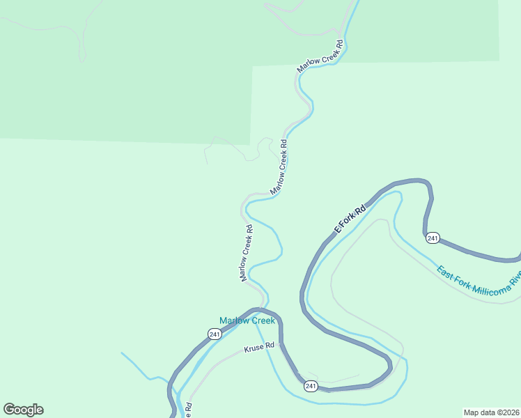 map of restaurants, bars, coffee shops, grocery stores, and more near 67085 Marlow Creek Road in Coos Bay