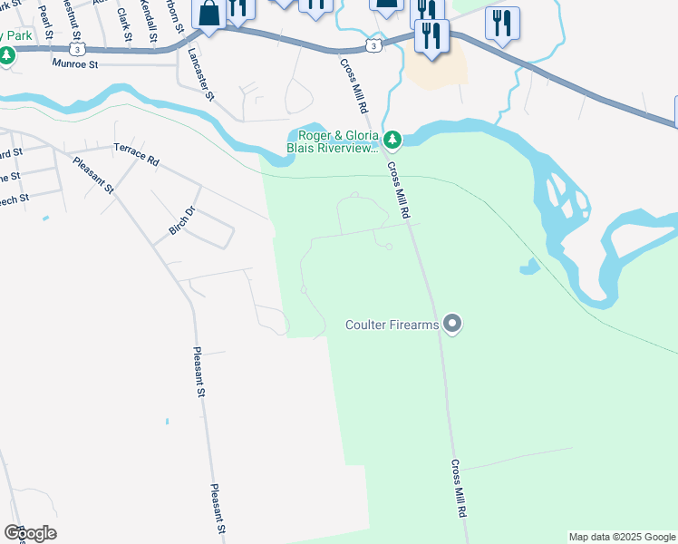 map of restaurants, bars, coffee shops, grocery stores, and more near 12 Stonehenge Circle in Northfield