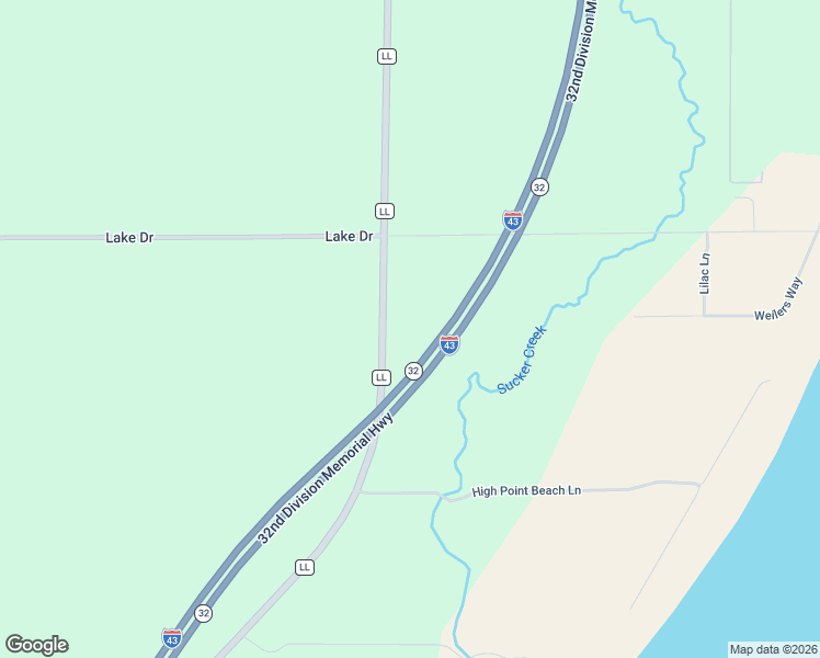 map of restaurants, bars, coffee shops, grocery stores, and more near 4430 County Road LL in Port Washington