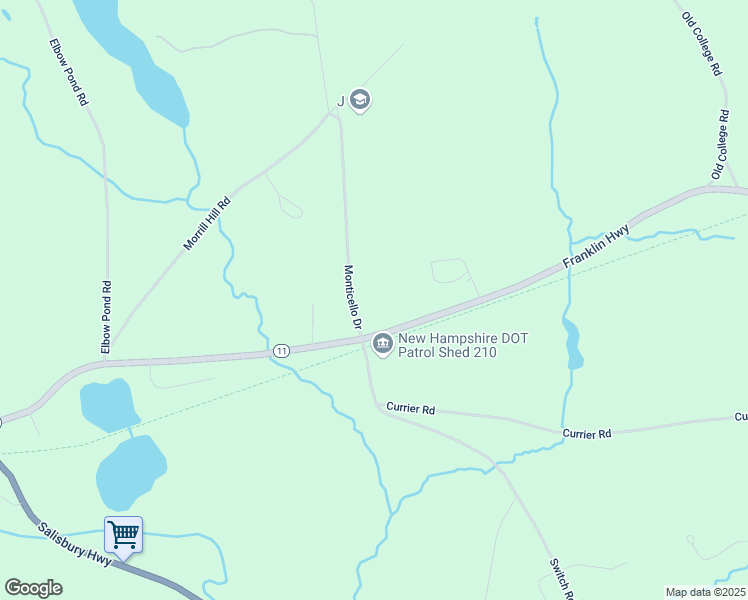 map of restaurants, bars, coffee shops, grocery stores, and more near 10B Monticello Drive in Andover