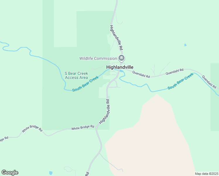 map of restaurants, bars, coffee shops, grocery stores, and more near in Highlandville