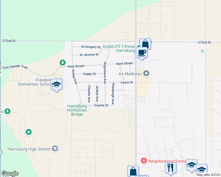 map of restaurants, bars, coffee shops, grocery stores, and more near 421 Pittsburgh Avenue in Harrisburg
