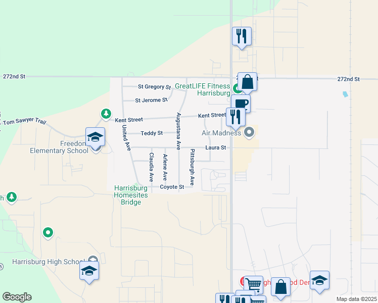 map of restaurants, bars, coffee shops, grocery stores, and more near 421 Pittsburgh Avenue in Harrisburg