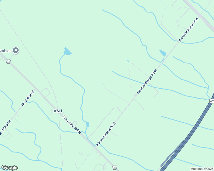 map of restaurants, bars, coffee shops, grocery stores, and more near 3369 Burnhamthorpe Road West in Milton