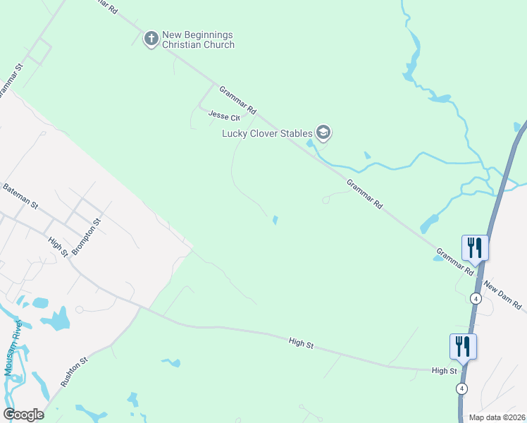 map of restaurants, bars, coffee shops, grocery stores, and more near 64 Rockwood Drive in Sanford