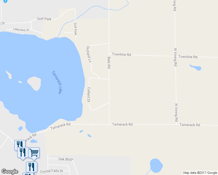 map of restaurants, bars, coffee shops, grocery stores, and more near 10250 Bale Road in Lakeview