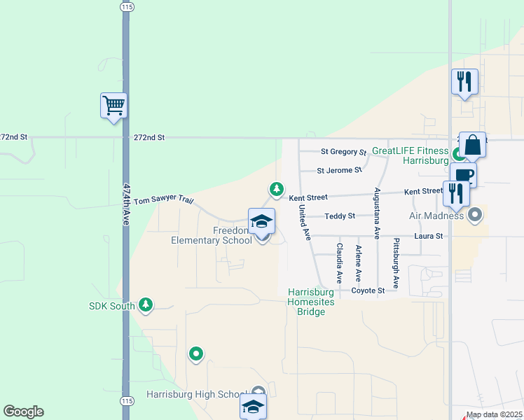 map of restaurants, bars, coffee shops, grocery stores, and more near 804 Kent Street in Harrisburg