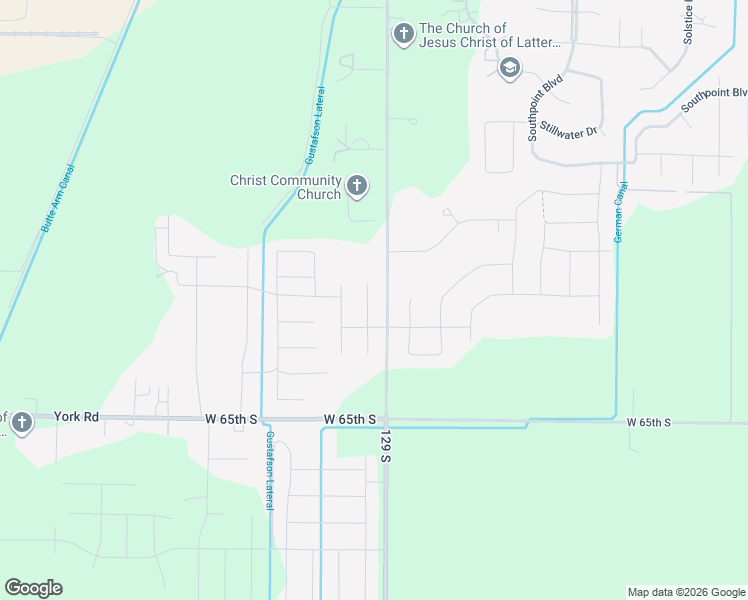map of restaurants, bars, coffee shops, grocery stores, and more near 6091 Bryson Lane in Idaho Falls