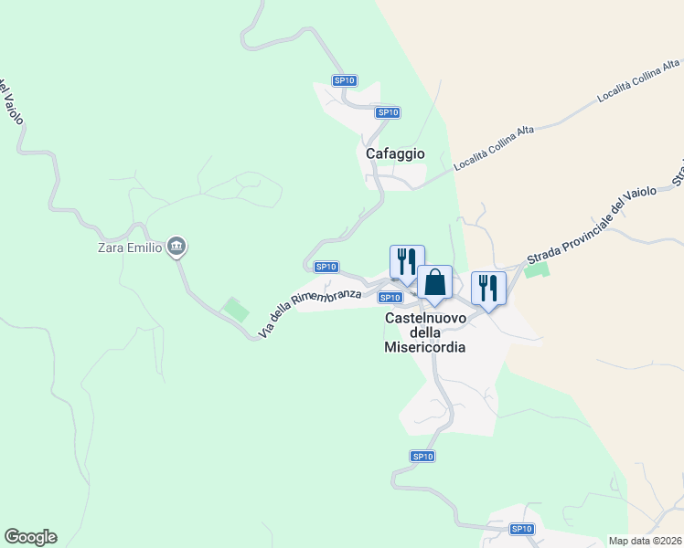 map of restaurants, bars, coffee shops, grocery stores, and more near 2 Località Traversa Livornese Cafaggio in Provincia di Livorno