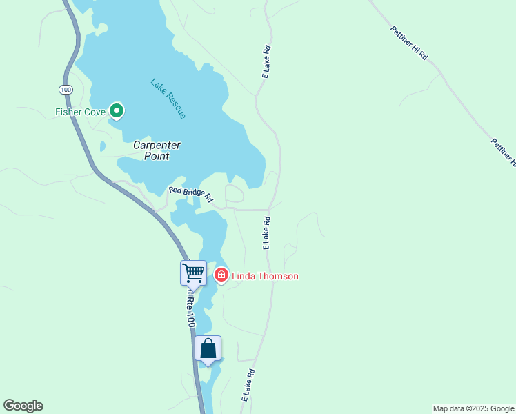 map of restaurants, bars, coffee shops, grocery stores, and more near 217 Red Bridge Road in Windsor County