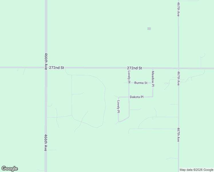 map of restaurants, bars, coffee shops, grocery stores, and more near 46650 Dakota Street in Tea