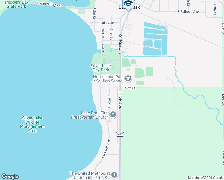 map of restaurants, bars, coffee shops, grocery stores, and more near 1001 Clayton Street in Lake Park