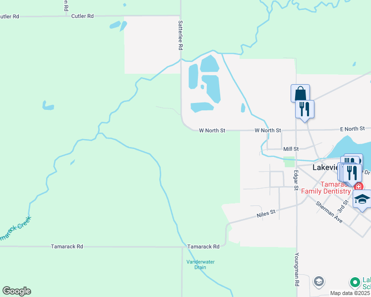 map of restaurants, bars, coffee shops, grocery stores, and more near in Lakeview