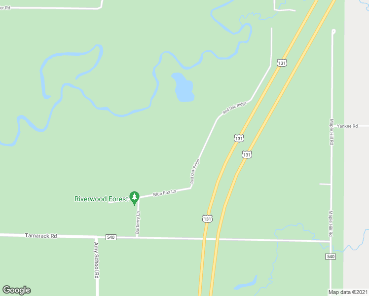 map of restaurants, bars, coffee shops, grocery stores, and more near 10345 Red Oak Ridge in Howard City