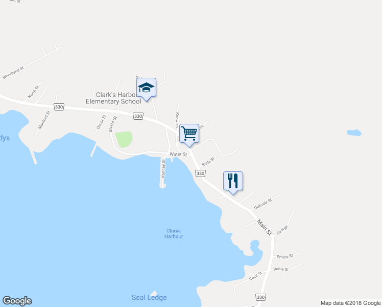 map of restaurants, bars, coffee shops, grocery stores, and more near 2751 Main Street in Clark's Harbour