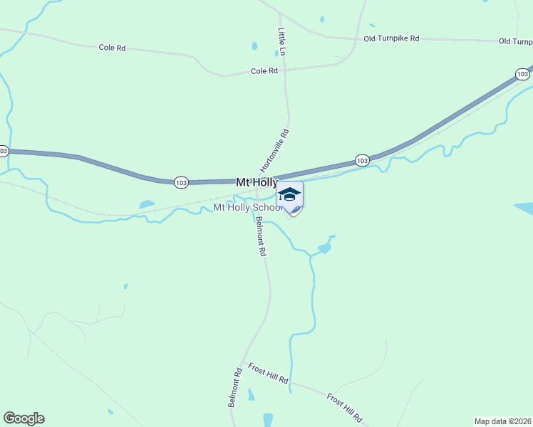 map of restaurants, bars, coffee shops, grocery stores, and more near 26 School Street in Mount Holly