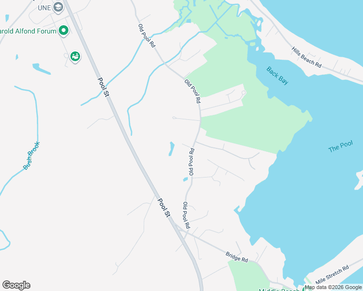 map of restaurants, bars, coffee shops, grocery stores, and more near 86 Old Pool Road in Biddeford