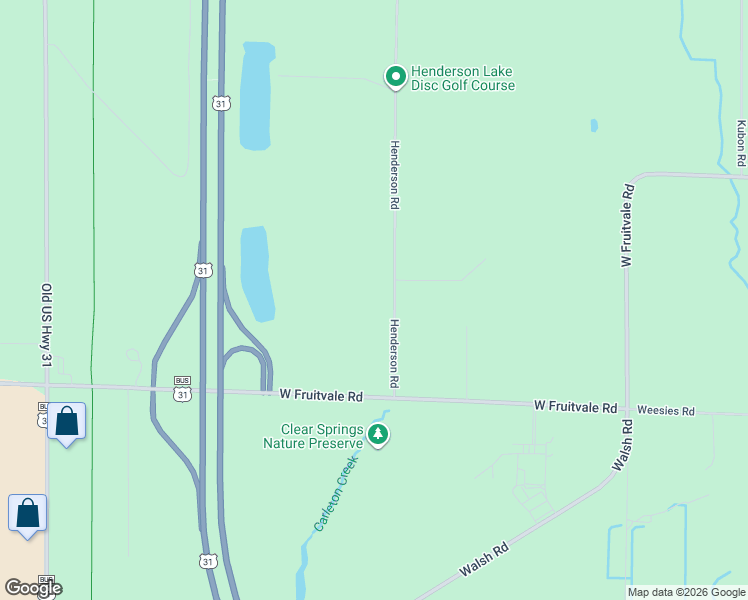 map of restaurants, bars, coffee shops, grocery stores, and more near 10313 Henderson Road in Montague