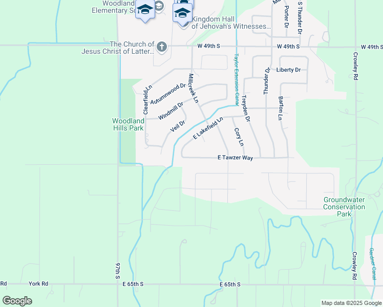 map of restaurants, bars, coffee shops, grocery stores, and more near 3805 East Lakefield Lane in Ammon