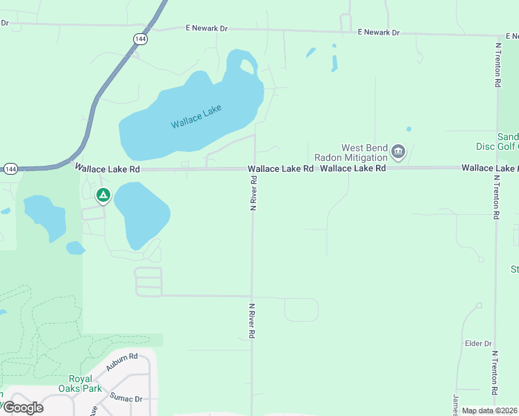 map of restaurants, bars, coffee shops, grocery stores, and more near 7057 North River Road in West Bend
