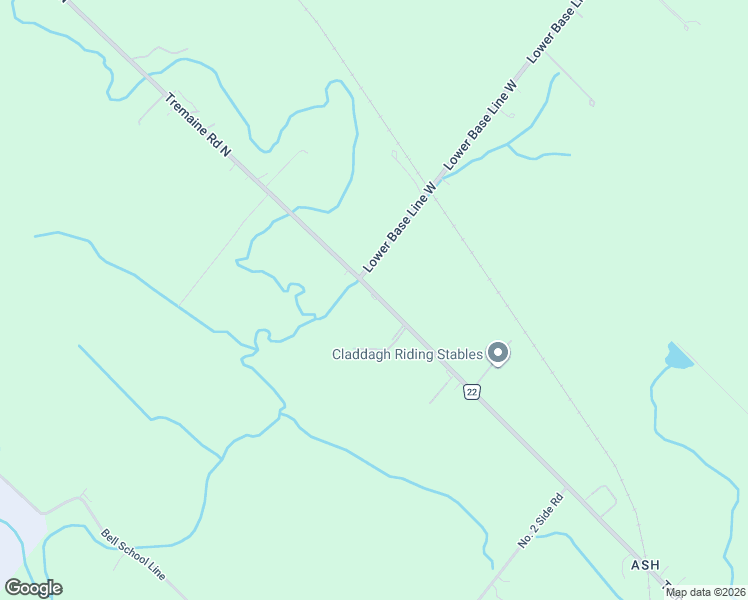 map of restaurants, bars, coffee shops, grocery stores, and more near 4512 Tremaine Road in Milton