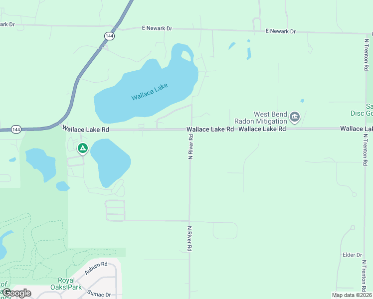 map of restaurants, bars, coffee shops, grocery stores, and more near 7057 North River Road in West Bend