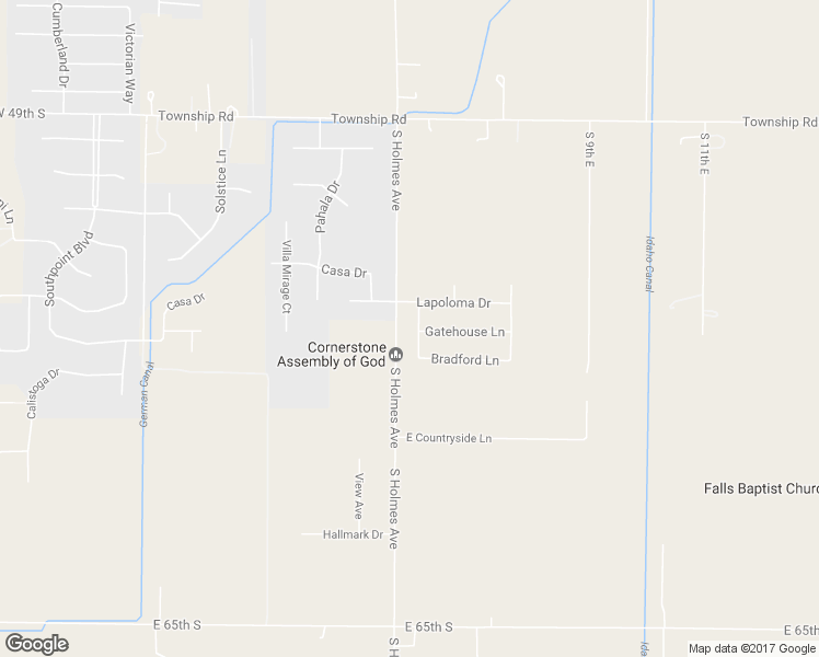 map of restaurants, bars, coffee shops, grocery stores, and more near 5556 Truscott Drive in Idaho Falls