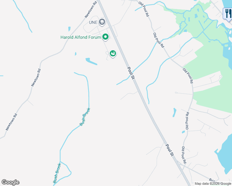 map of restaurants, bars, coffee shops, grocery stores, and more near 650 Pool Street in Biddeford