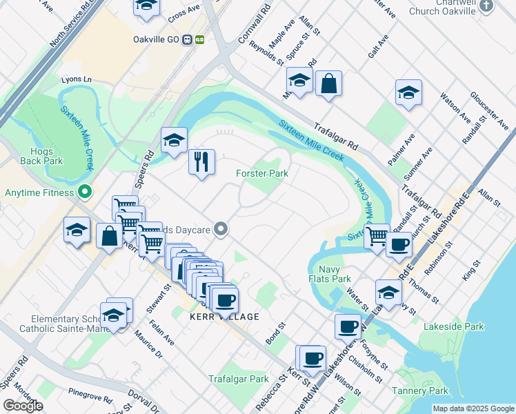 56 South Forster Park Drive, Oakville ON Walk Score