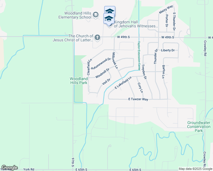 map of restaurants, bars, coffee shops, grocery stores, and more near 3805 East Lakefield Lane in Idaho Falls
