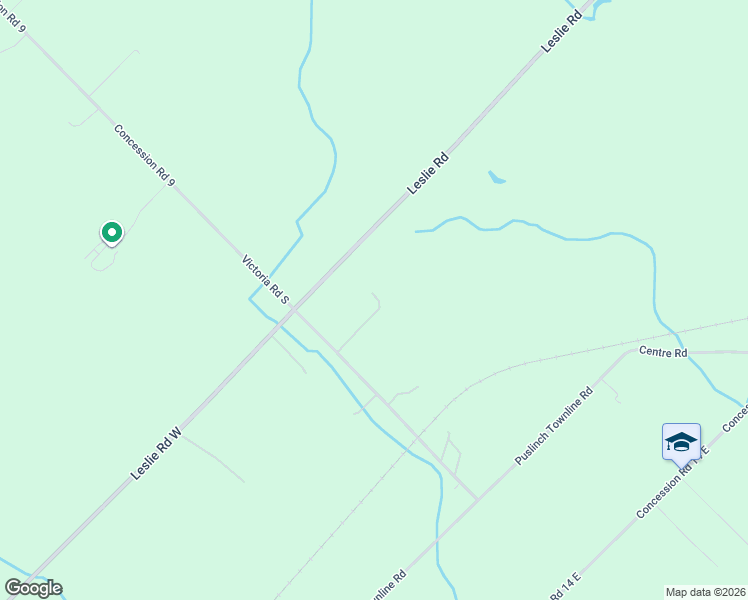 map of restaurants, bars, coffee shops, grocery stores, and more near 4085 Victoria Road South in Puslinch