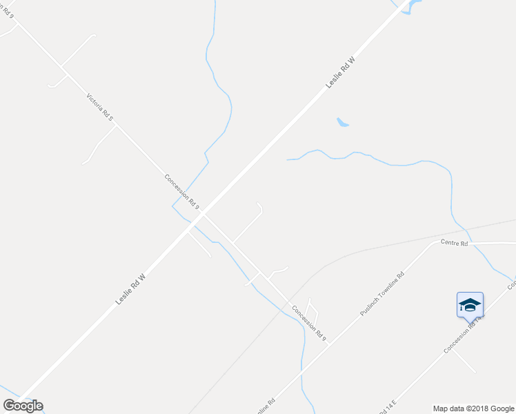 map of restaurants, bars, coffee shops, grocery stores, and more near 4085 Victoria Road South in Puslinch