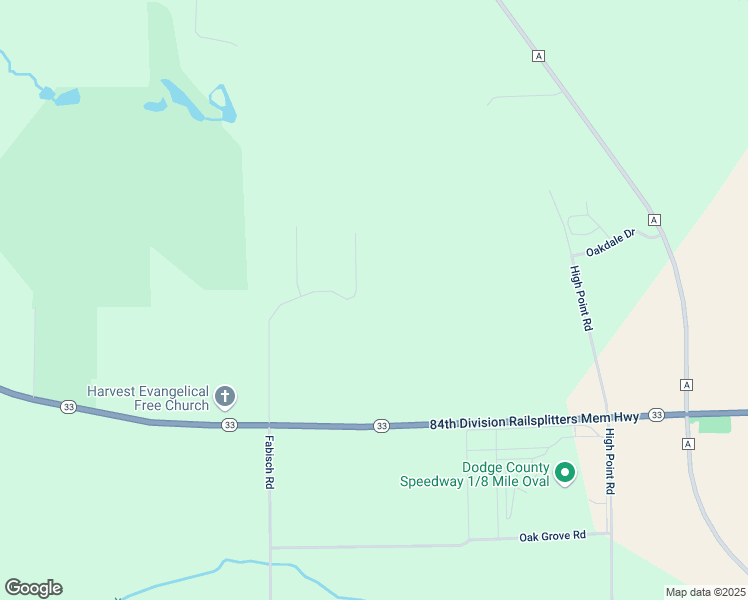 map of restaurants, bars, coffee shops, grocery stores, and more near N7044 Fabisch Road in Beaver Dam